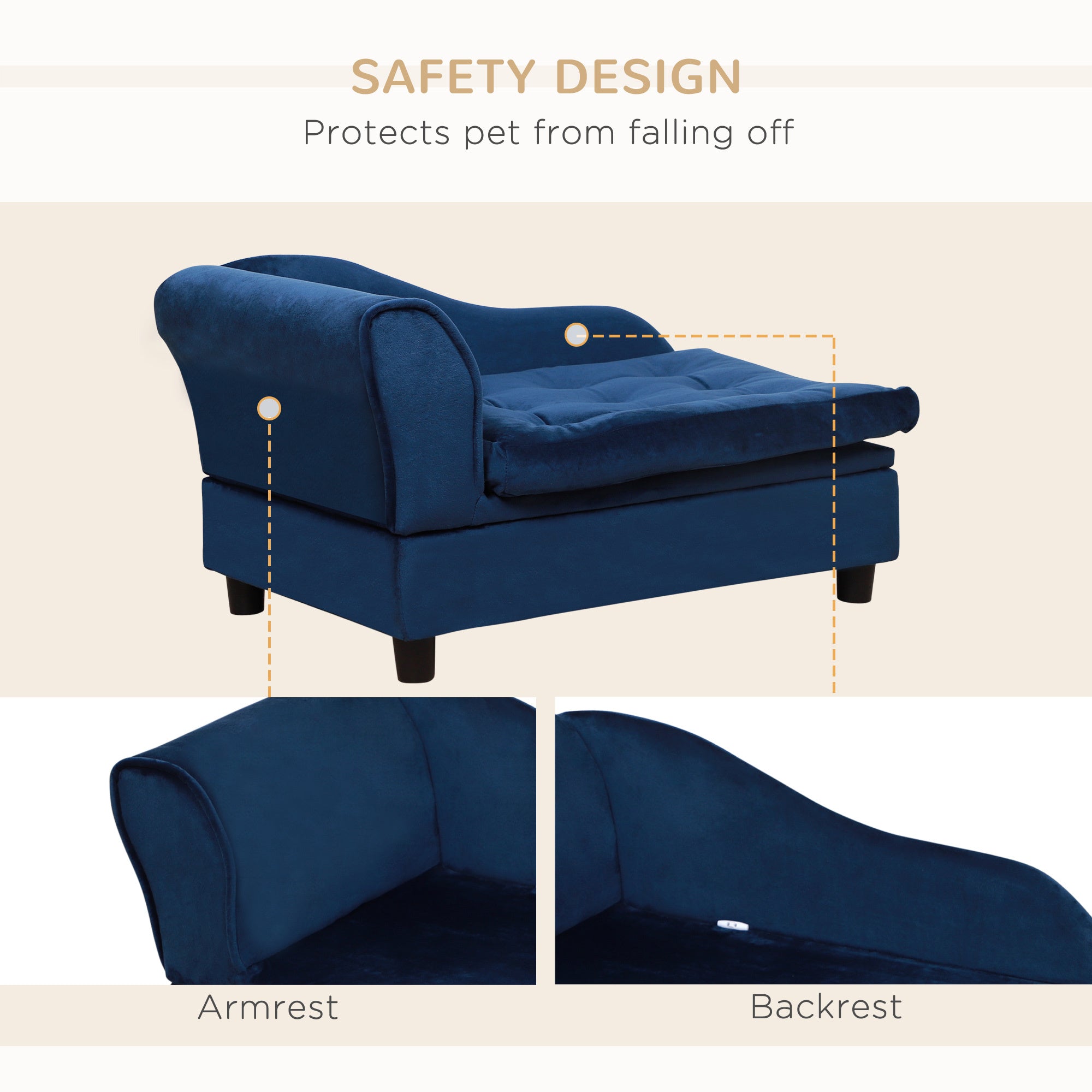 PupHide Luxe – Comfy Bed with Secret Storage