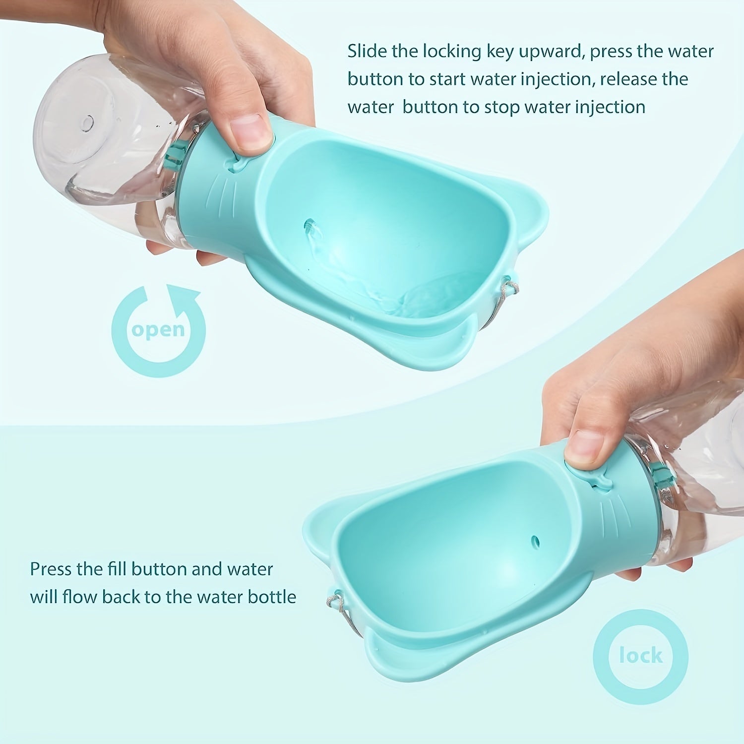 2 In 1 Dog Water Bottle