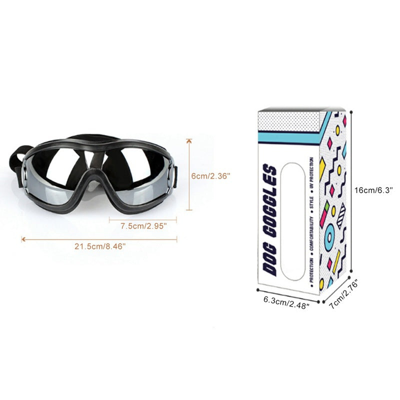 WoofStyle Shades – Cool Goggles with Gold Chain