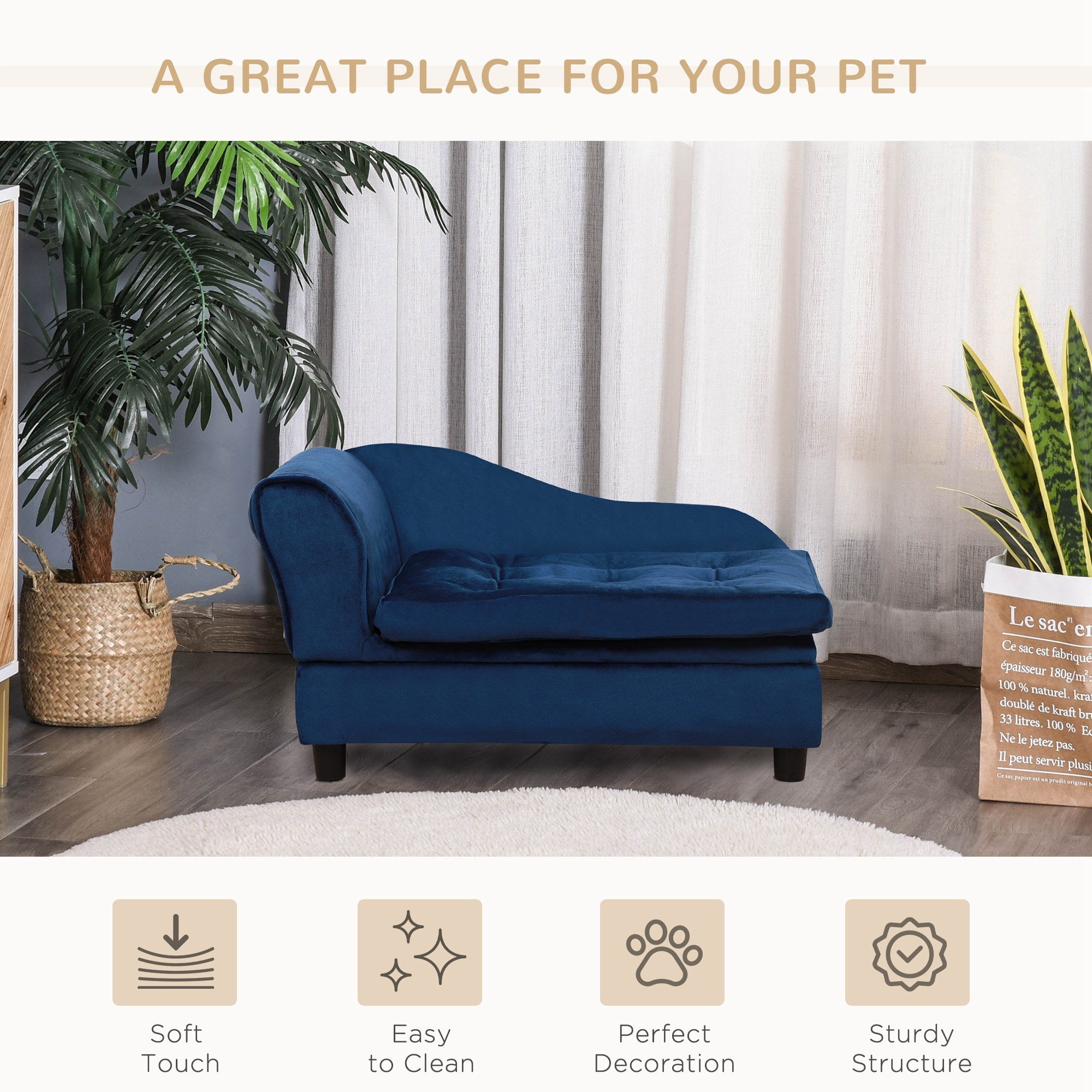 PupHide Luxe – Comfy Bed with Secret Storage