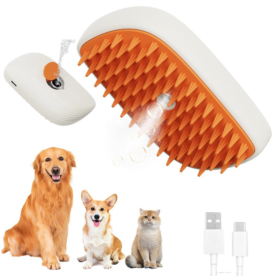 SteamGroom – USB Brush & Massager for Pets