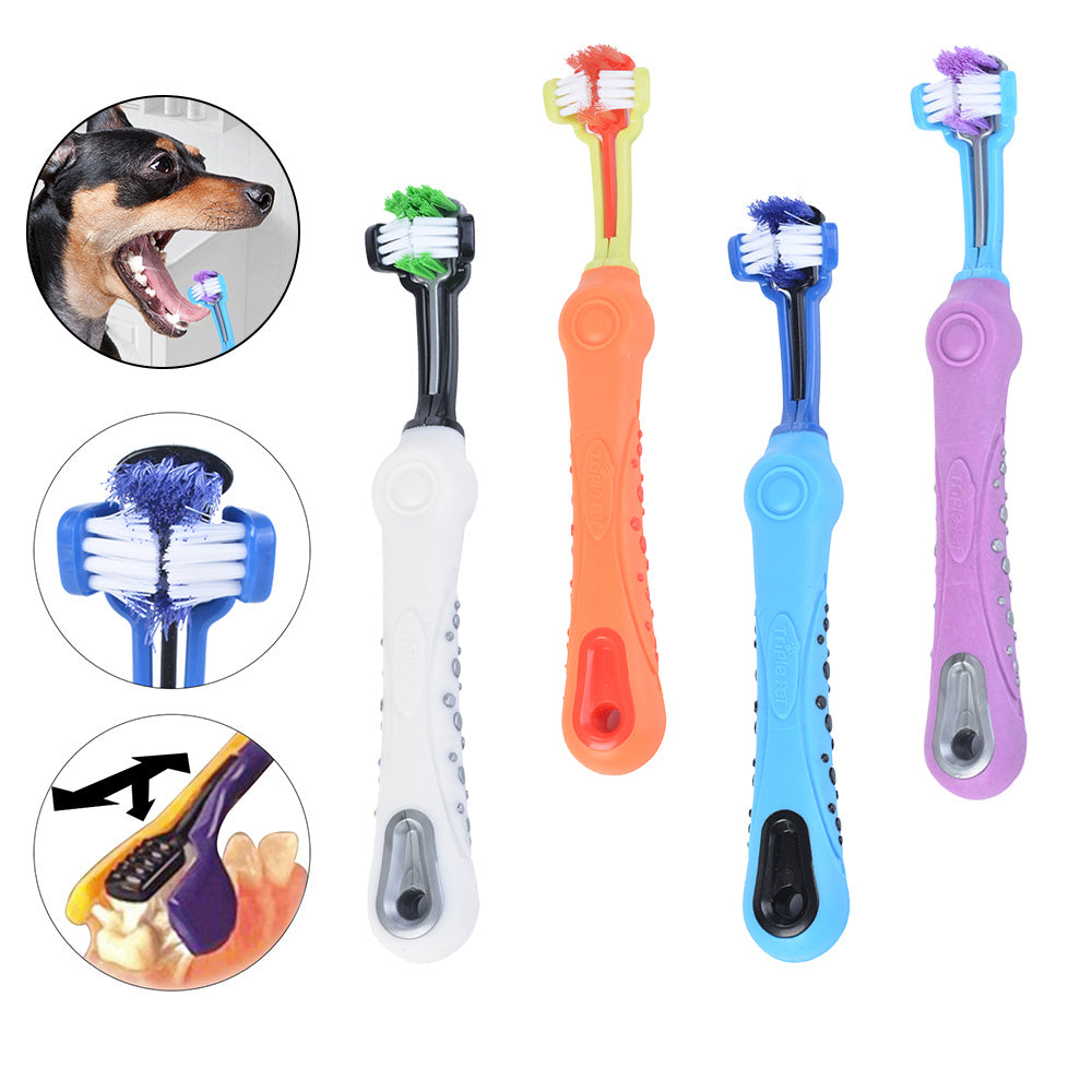 TripleClean – 3-Sided Toothbrush for Dogs