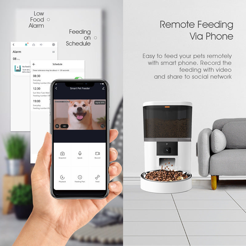 Video Camera Pet Feeder