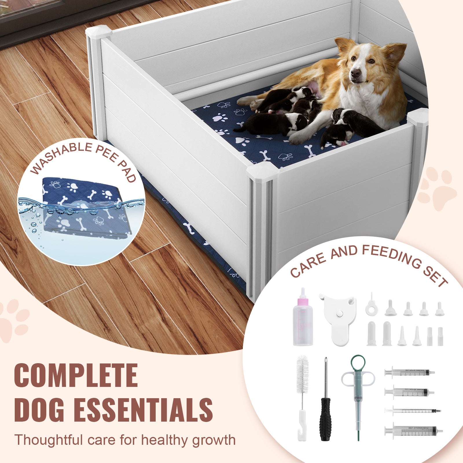 PuppyNest – Safe Whelping Box for New Moms