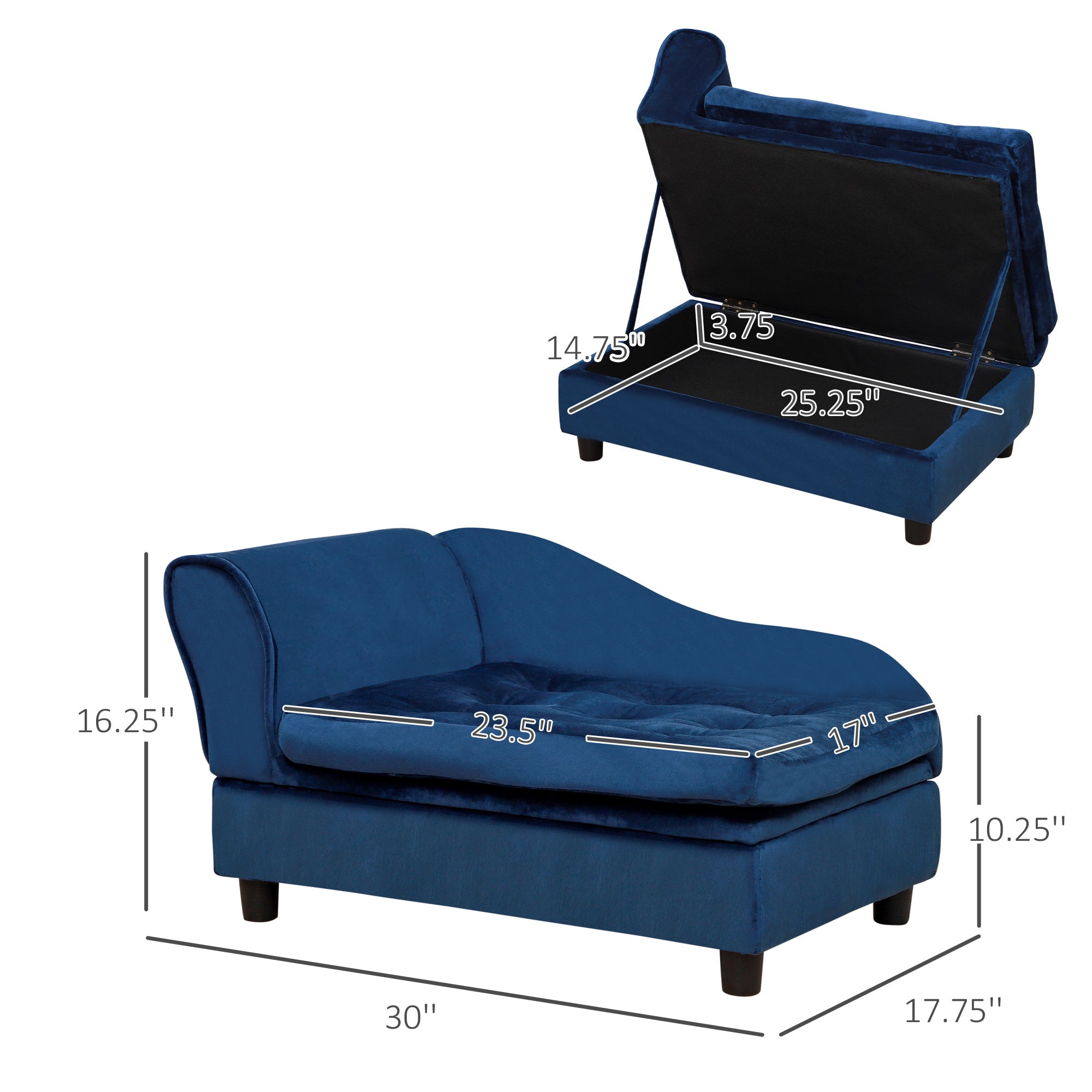 PupHide Luxe – Comfy Bed with Secret Storage