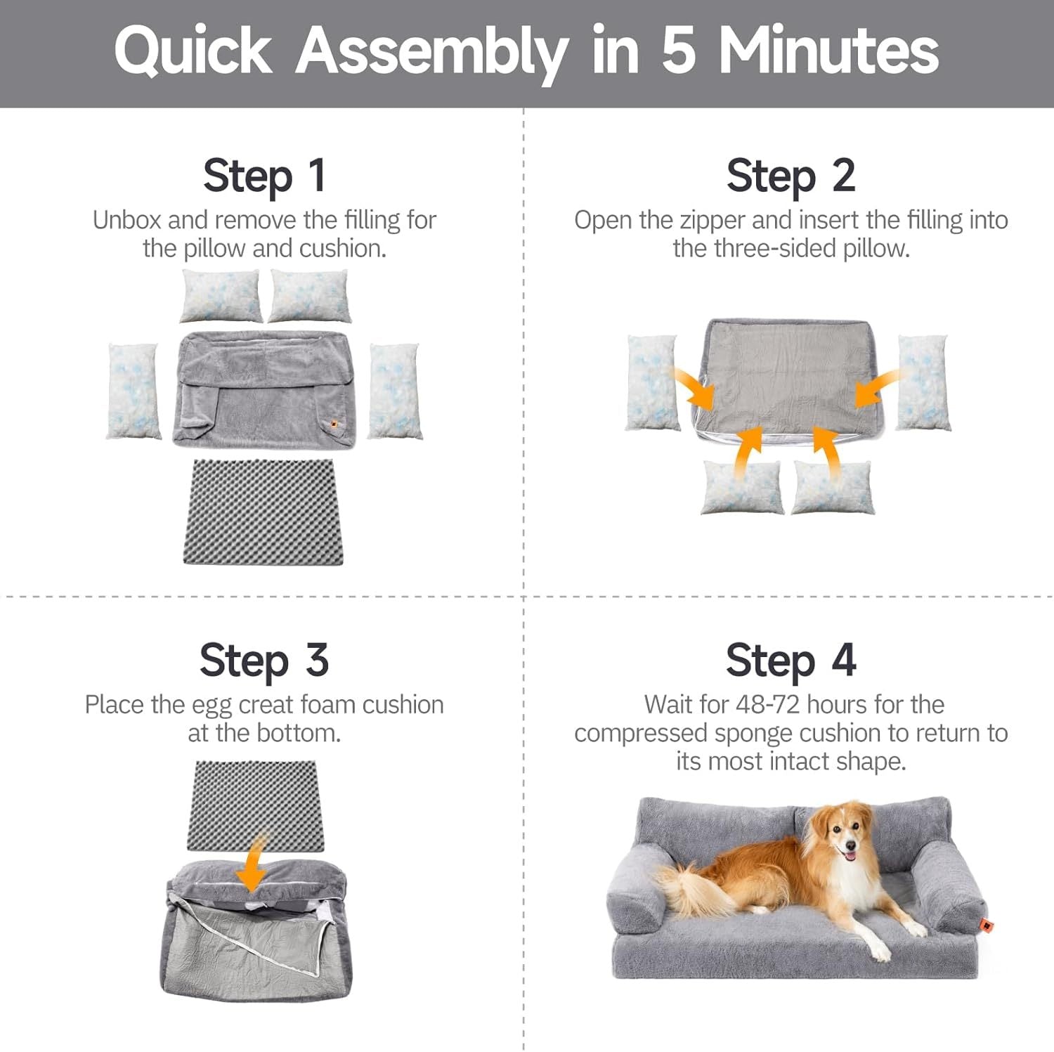CozyCloud Bed – Comfy Orthopedic Spot for Dogs