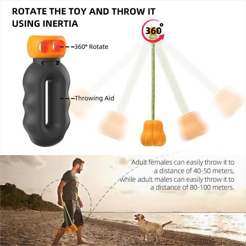 Pumpkin Dog Rope Fetch Exercise