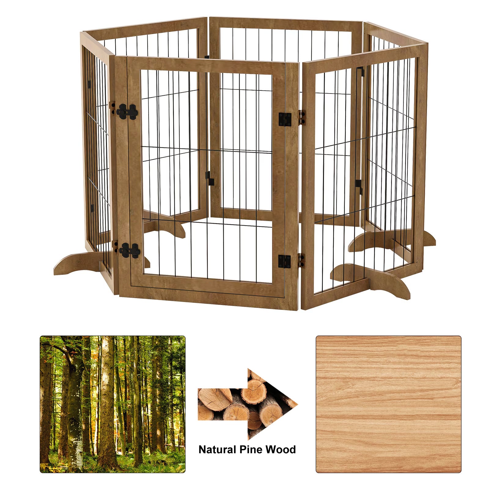 PupPass – Dog Gate with Easy-Walk Door