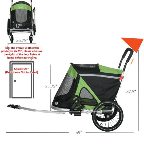 RollPup – Foldable Bike Stroller for Dogs