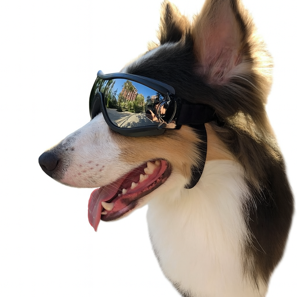 WoofStyle Shades – Cool Goggles with Gold Chain