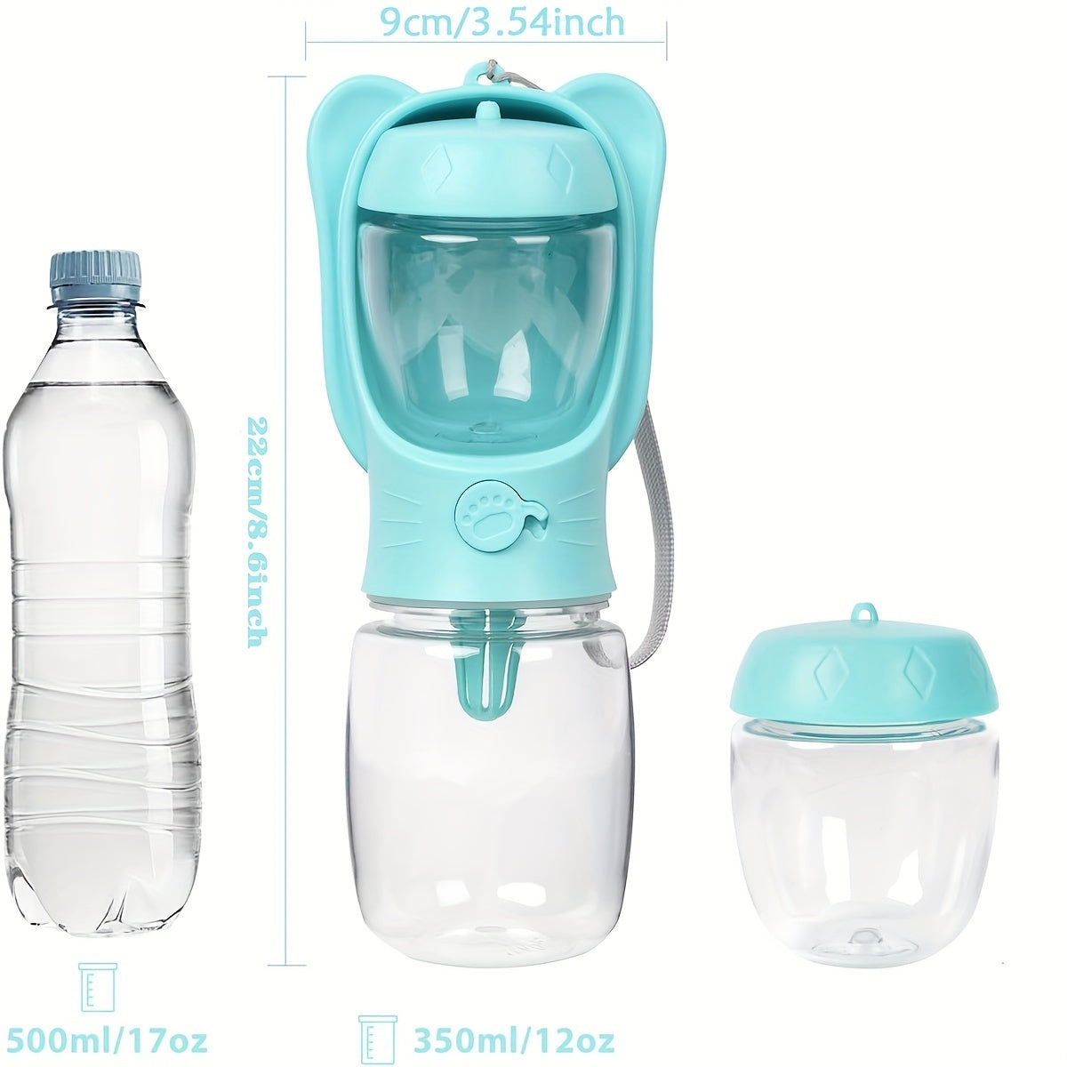 2 In 1 Dog Water Bottle