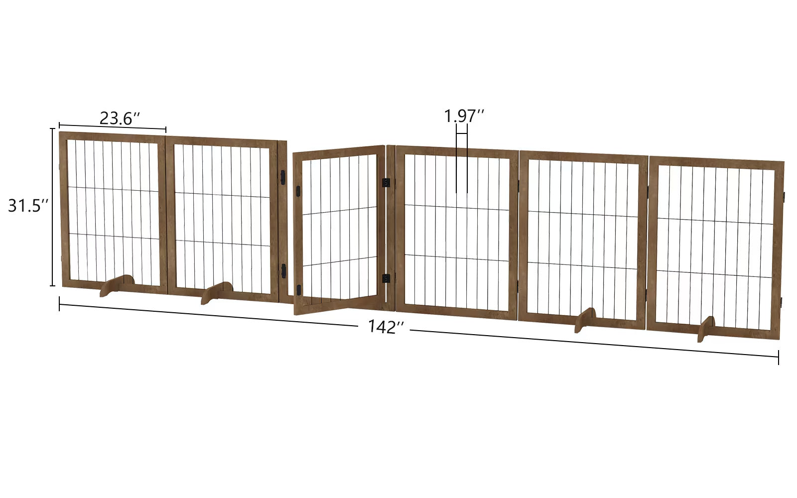 PupPass – Dog Gate with Easy-Walk Door